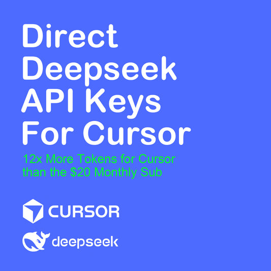 DeepSeek-R1 Unified API Key | 100x More Tokens than Cursor Pro | Dedicated for Coding